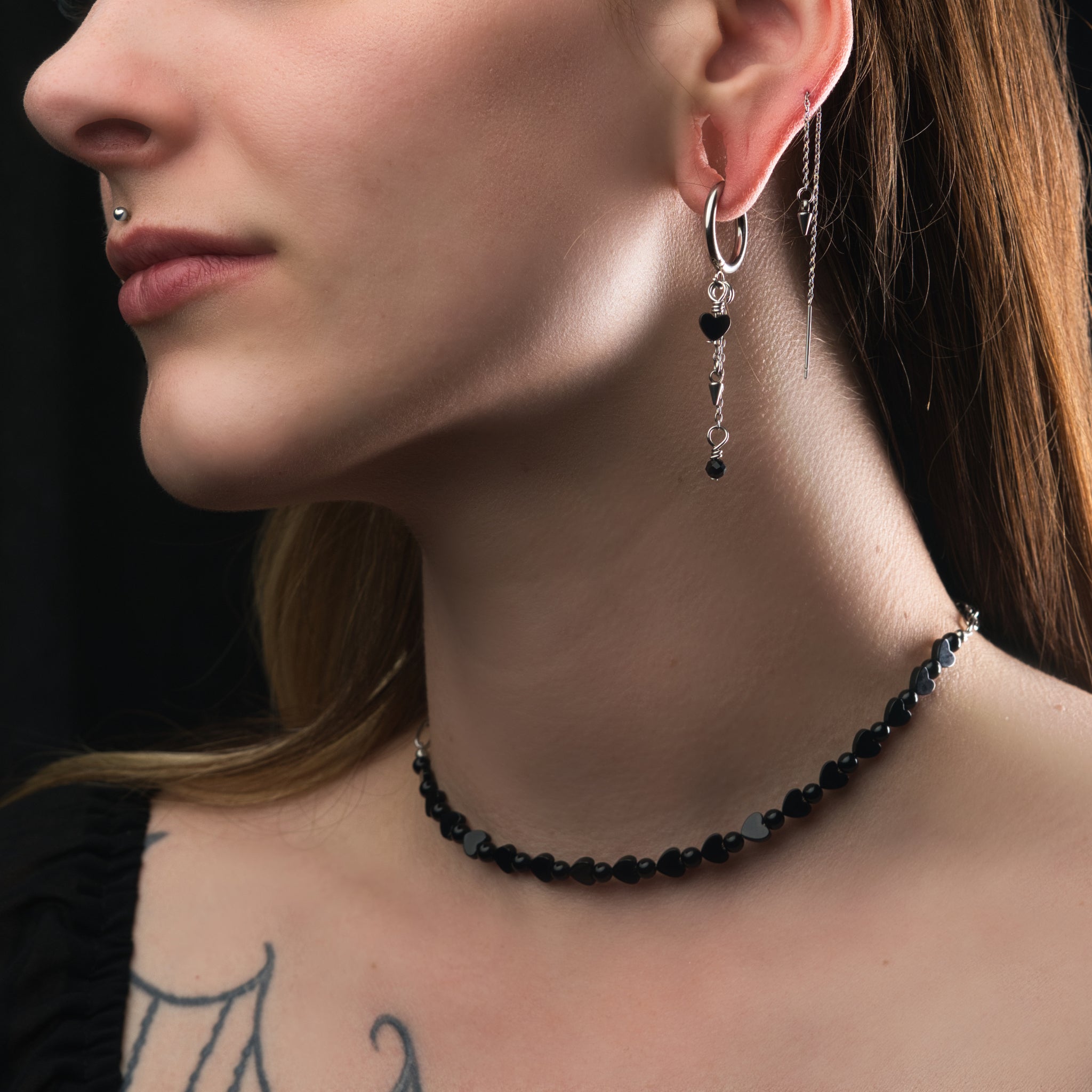 Love Drop Hoop Earrings