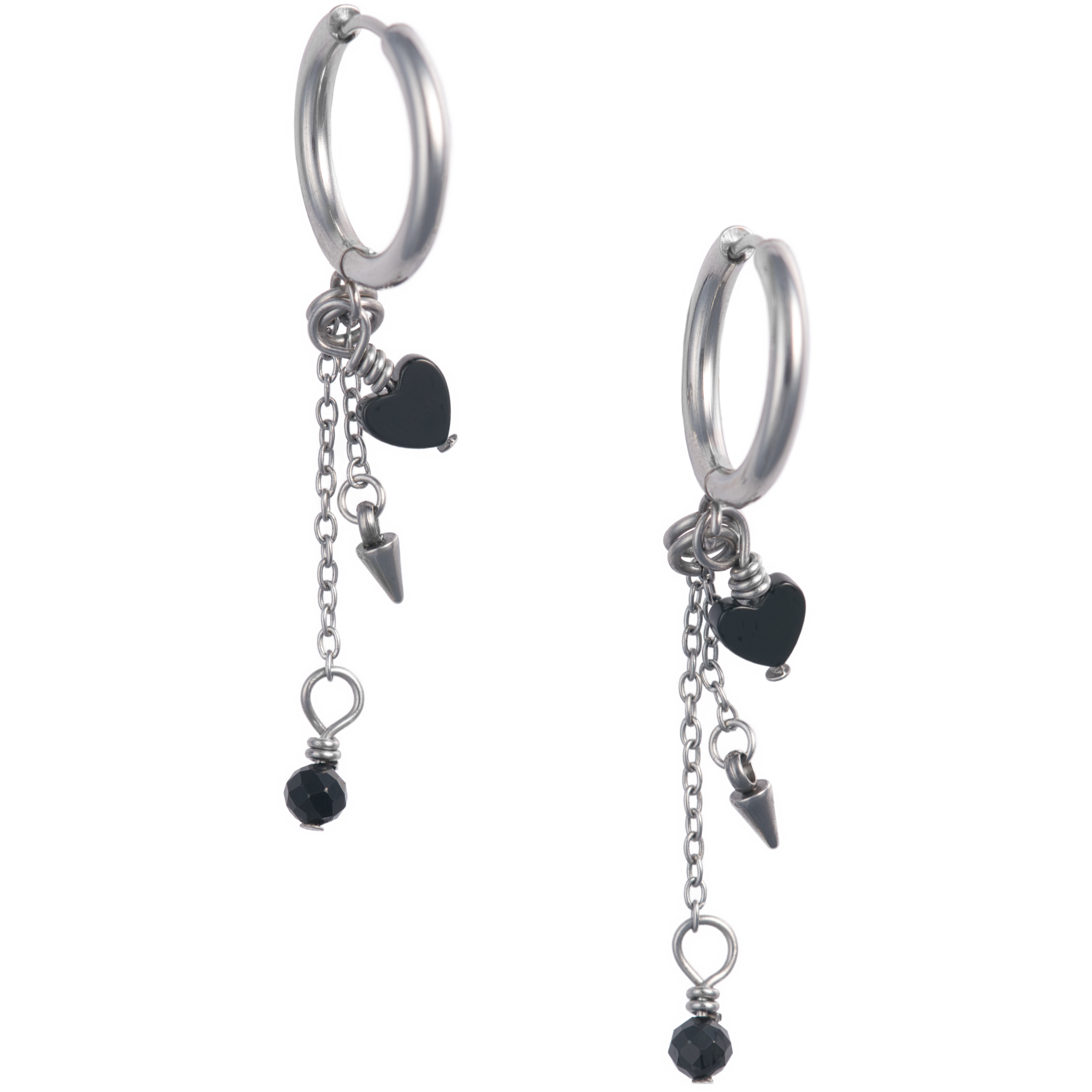 Love Drop Hoop Earrings