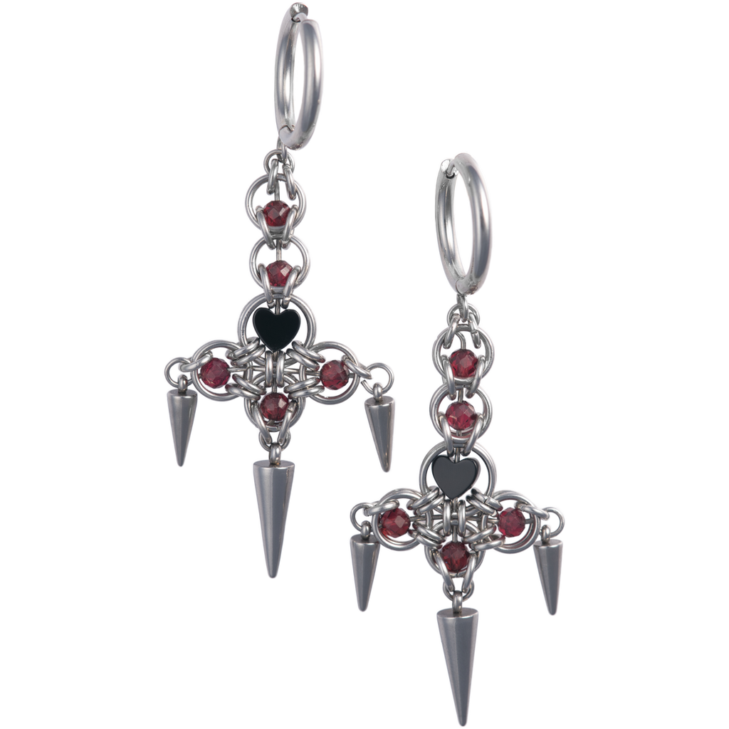 Chandelier Cross Earrings