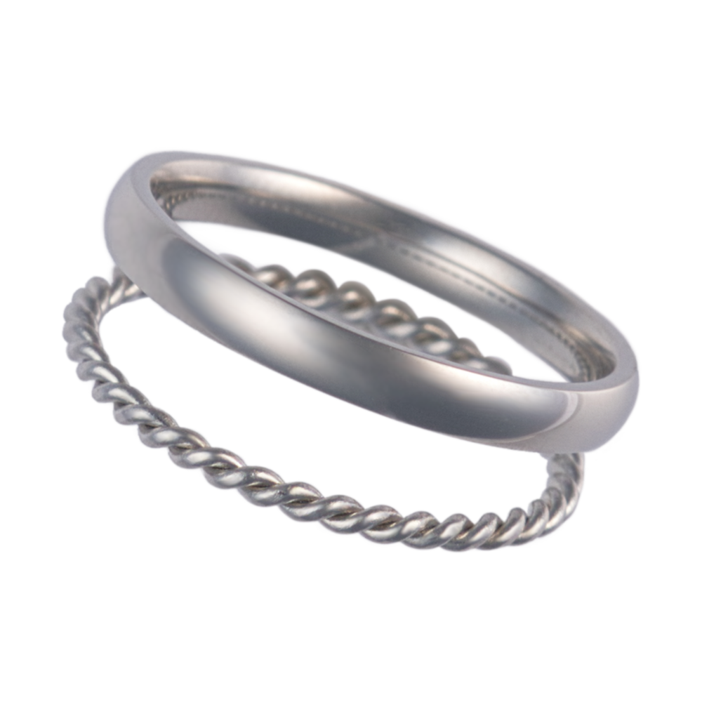 Double Archivolt Stacking Rings