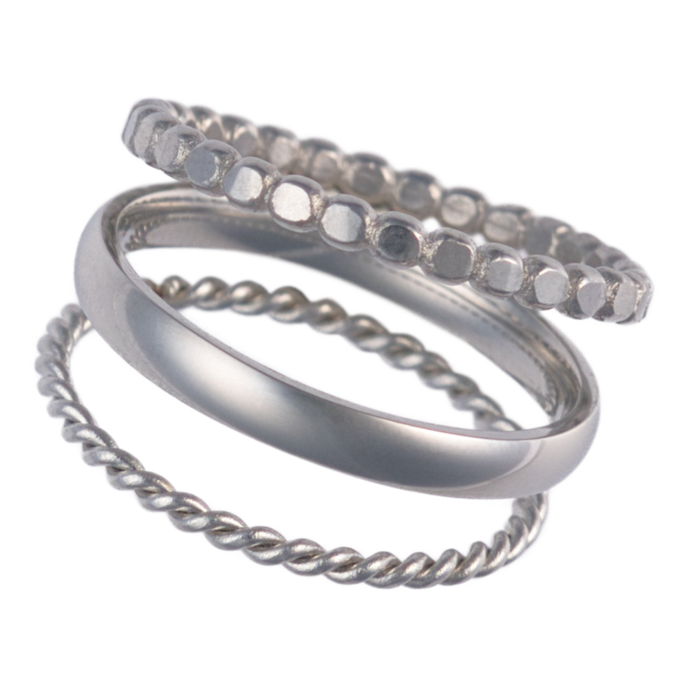 Triple Archivolt Stacking Rings