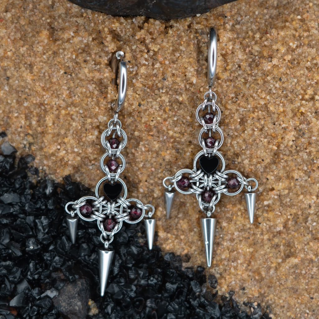 Chandelier Cross Earrings