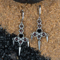 Chandelier Cross Earrings